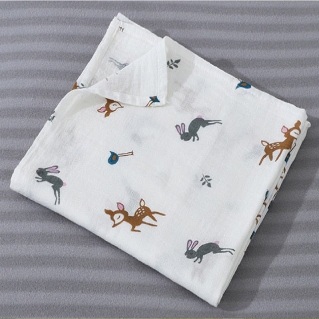 100% Cotton Baby Muslin Multipack Wraps Blanket & Swaddling Best Nappy Bags