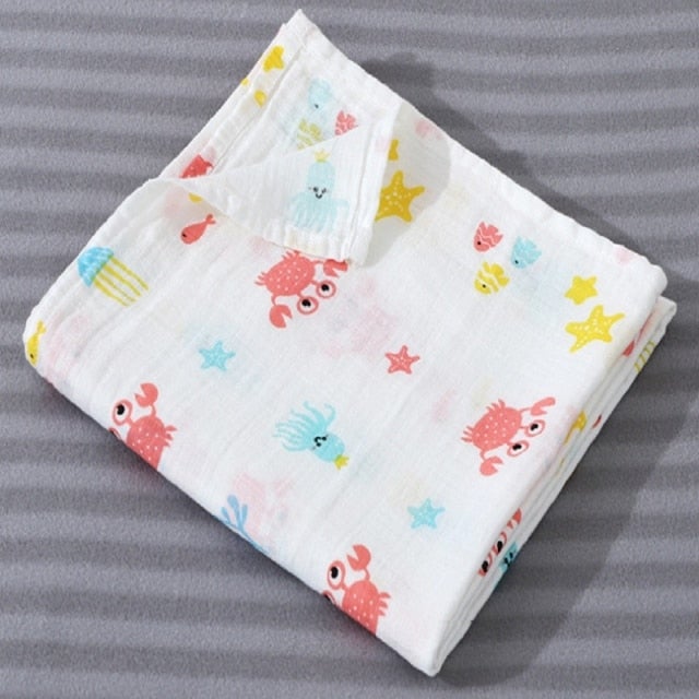 100% Cotton Baby Muslin Multipack Wraps Blanket & Swaddling Best Nappy Bags