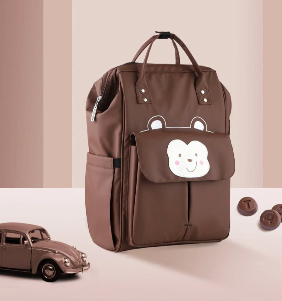 Animal Collection Waterproof Nappy Backpack Diaper Bags Best Nappy Bags Coffee
