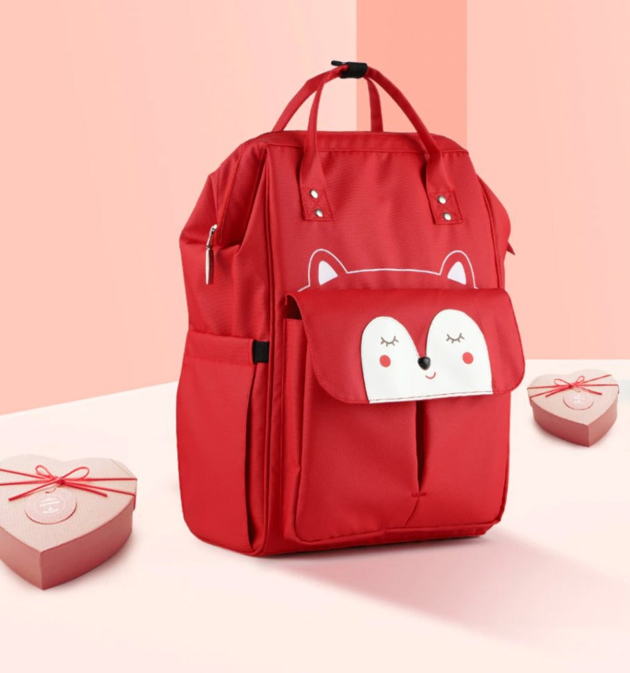 Animal Collection Waterproof Nappy Backpack Diaper Bags Best Nappy Bags Red