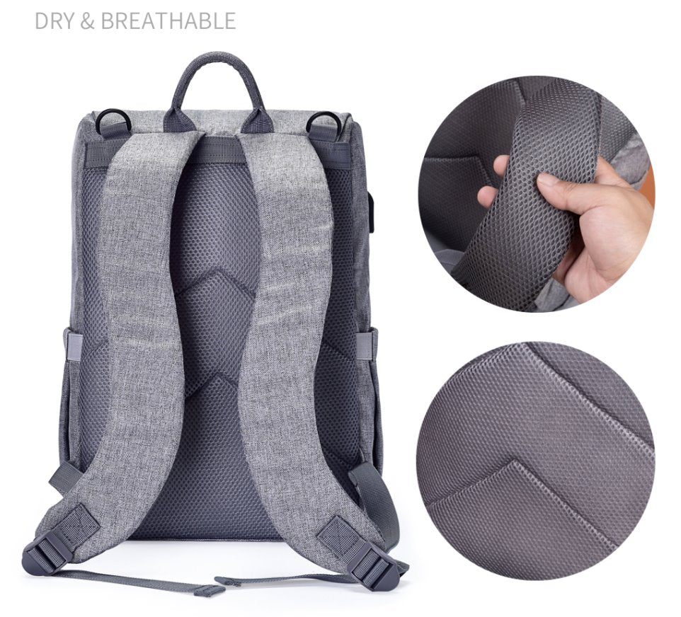 Front Straps Style Waterproof Nappy Backpack Diaper Bags Best Nappy Bags