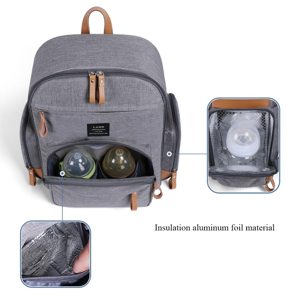 LAND Multifunction Waterproof Nappy Bag Backpack Diaper Bags Best Nappy Bags