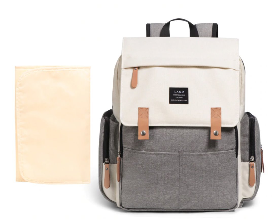 LAND Waterproof Nappy Bag Backpack With Changing Mat! Nappy Bags Best Nappy Bags