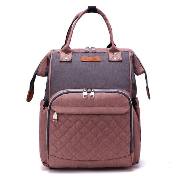 Nappy Bag Backpack Diaper Bags Best Nappy Bags Pink and Grey
