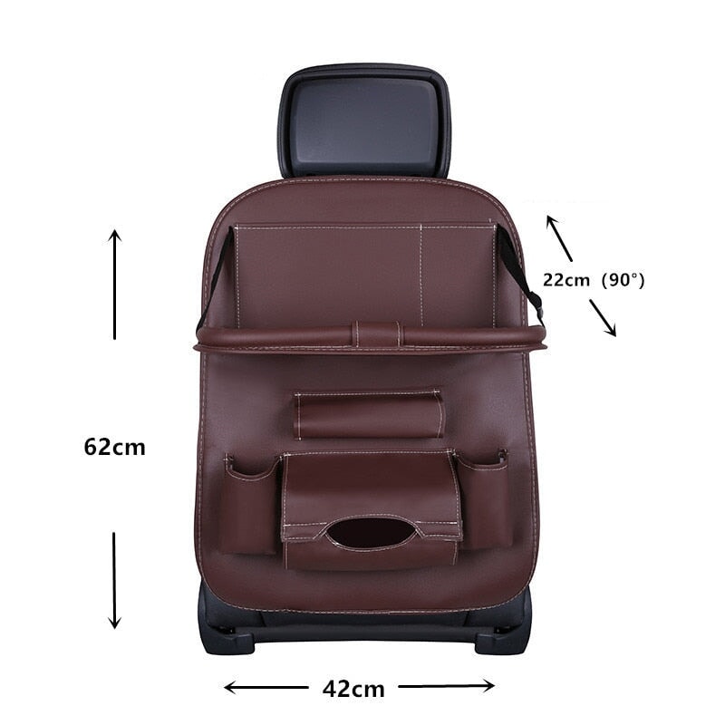 PU Leather Waterproof Universal Car Seat Organiser Vehicle Organizers Best Nappy Bags