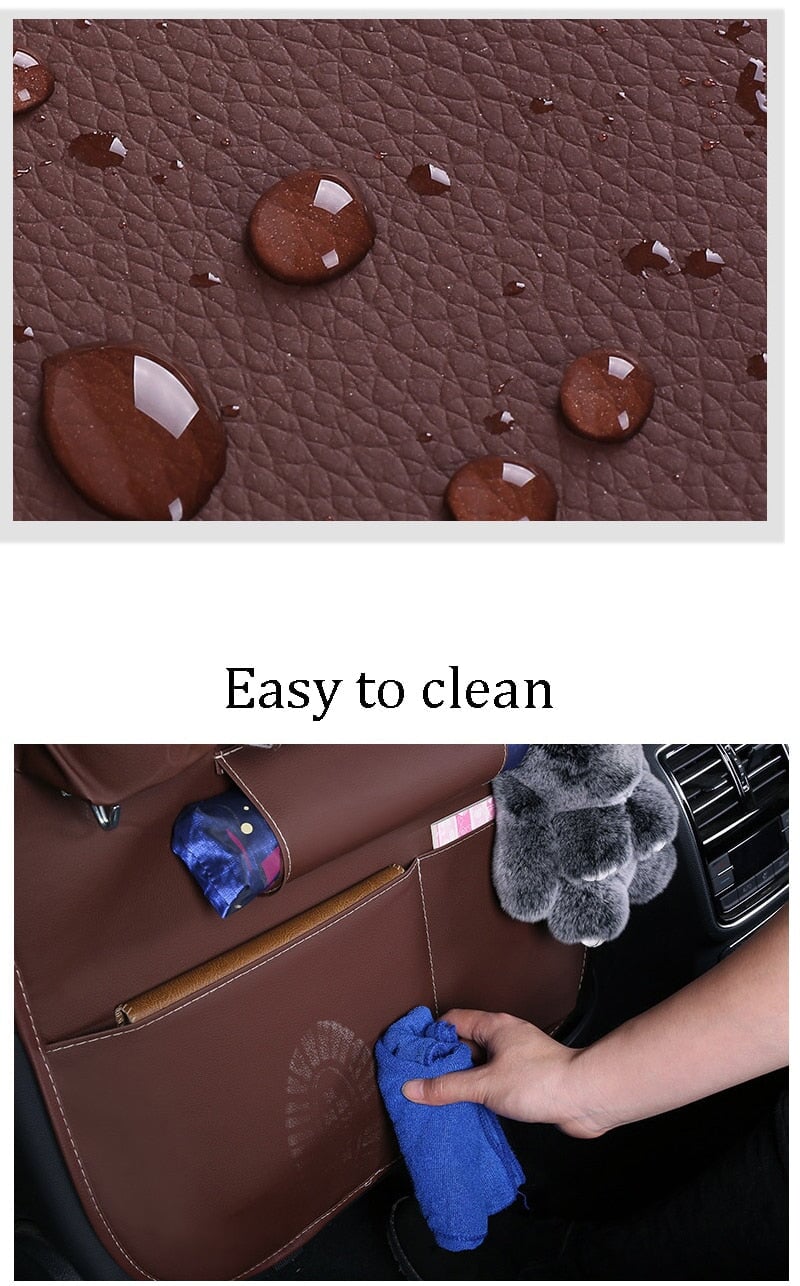 PU Leather Waterproof Universal Car Seat Organiser Vehicle Organizers Best Nappy Bags