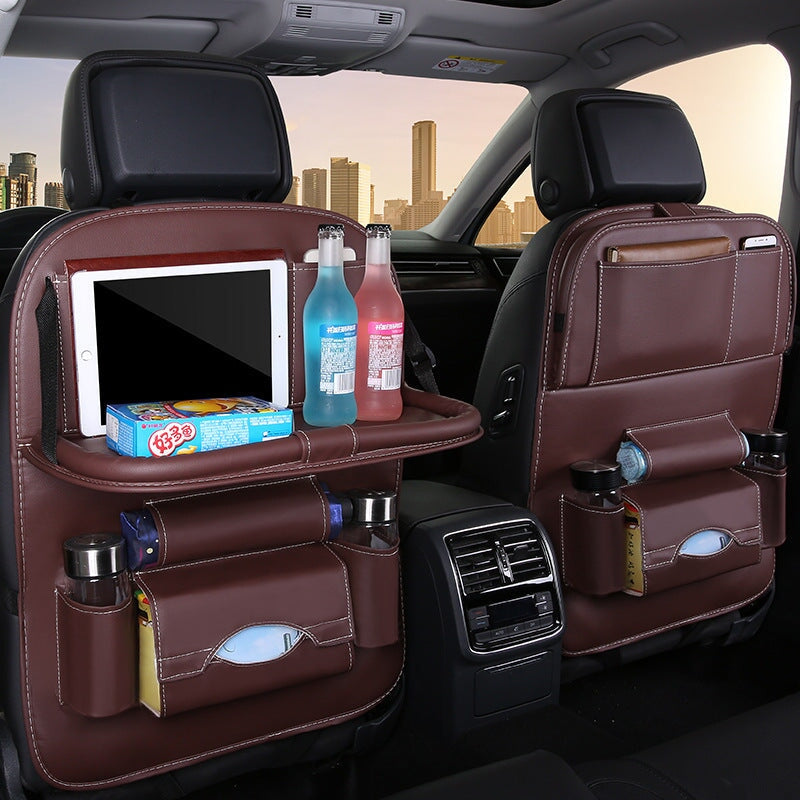 PU Leather Waterproof Universal Car Seat Organiser Vehicle Organizers Best Nappy Bags