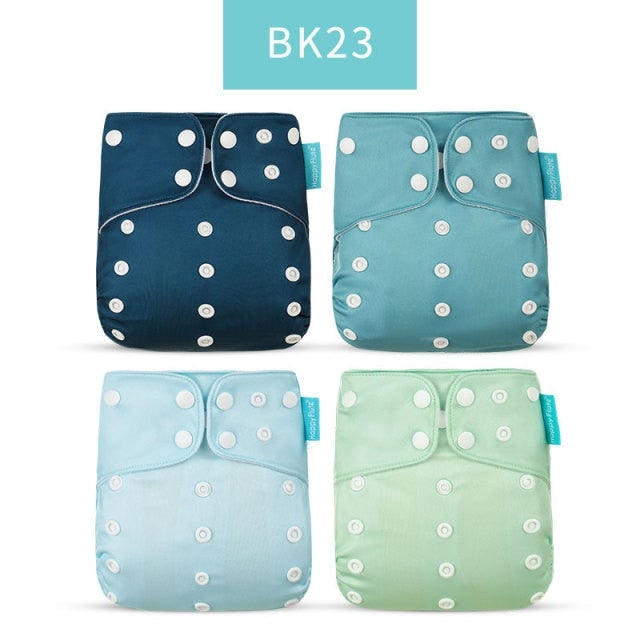 Reusable Cloth Nappies x4 Set Cloth Diaper Best Nappy Bags BK23 x4 Nappy Set