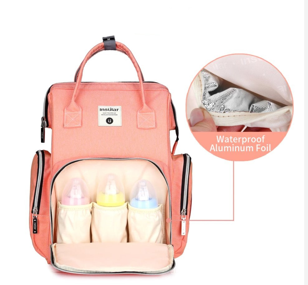 Side Pocket Style Waterproof Nappy Backpack Diaper Bags Best Nappy Bags