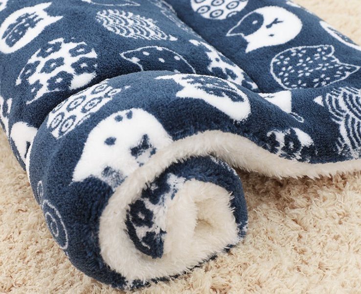 Thick and Soft Baby Blanket Swaddling Blankets Best Nappy Bags Navy Cat Small