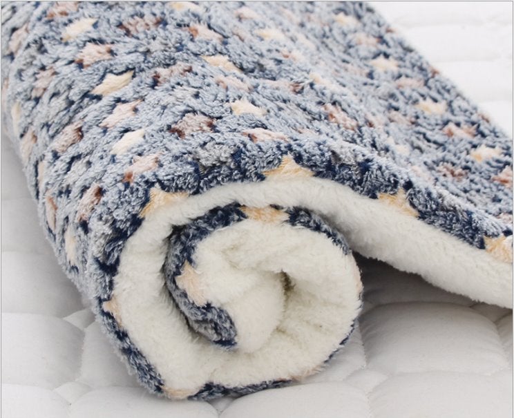 Thick and Soft Baby Blanket Swaddling Blankets Best Nappy Bags Navy With Stars Small