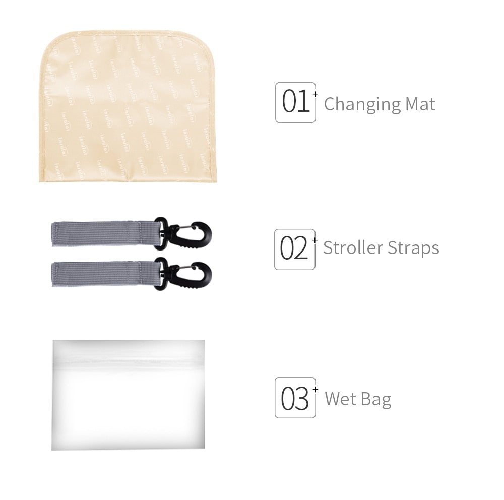 Top Zip Style Waterproof Nappy Backpack Diaper Bags Best Nappy Bags