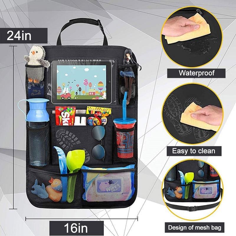 Universal Car Seat Organiser With Tablet Holder Vehicle Organizers Best Nappy Bags