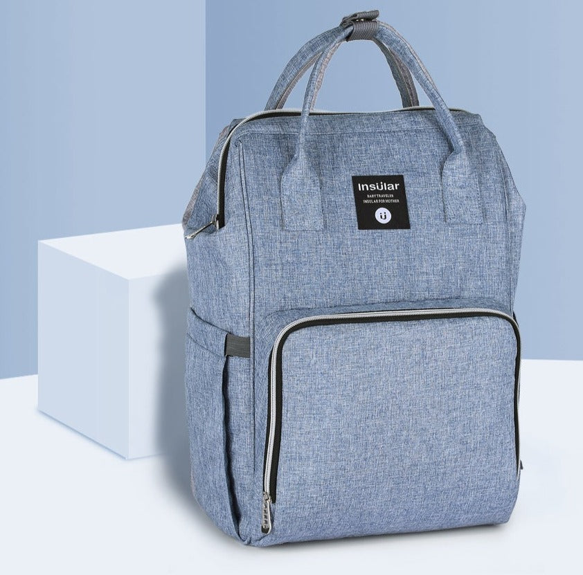 Waterproof Nappy Backpack Diaper Bags Best Nappy Bags Denim Blue