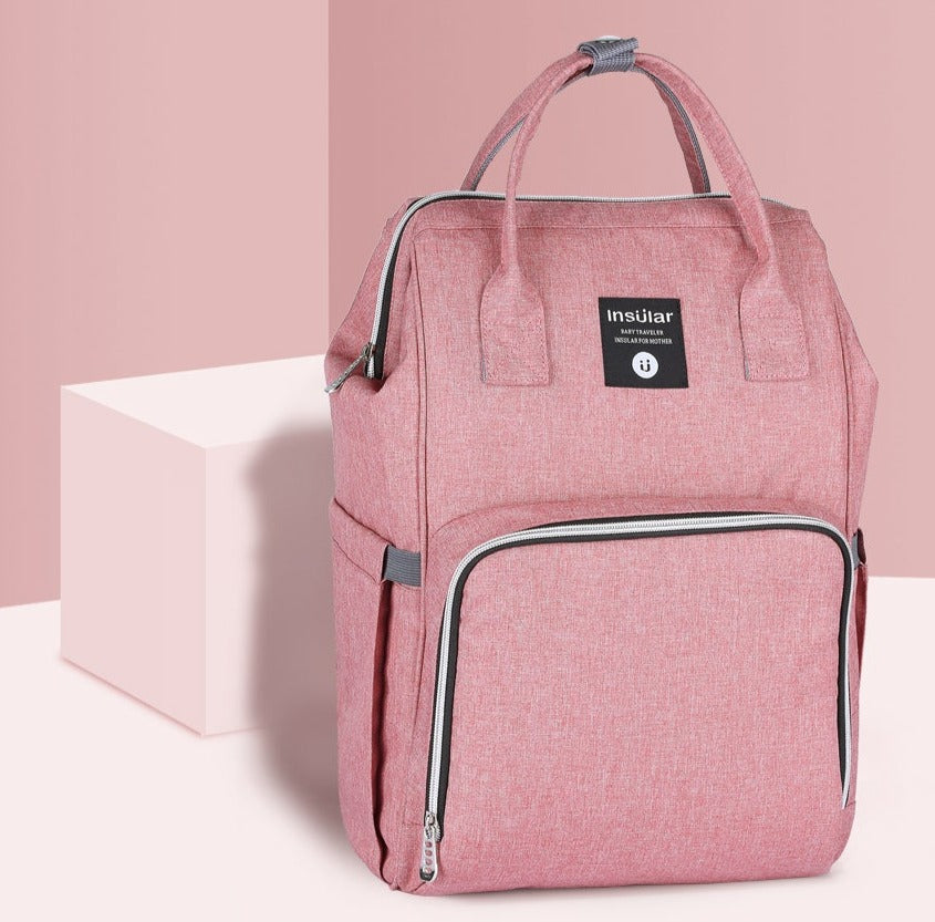Waterproof Nappy Backpack Diaper Bags Best Nappy Bags Pink