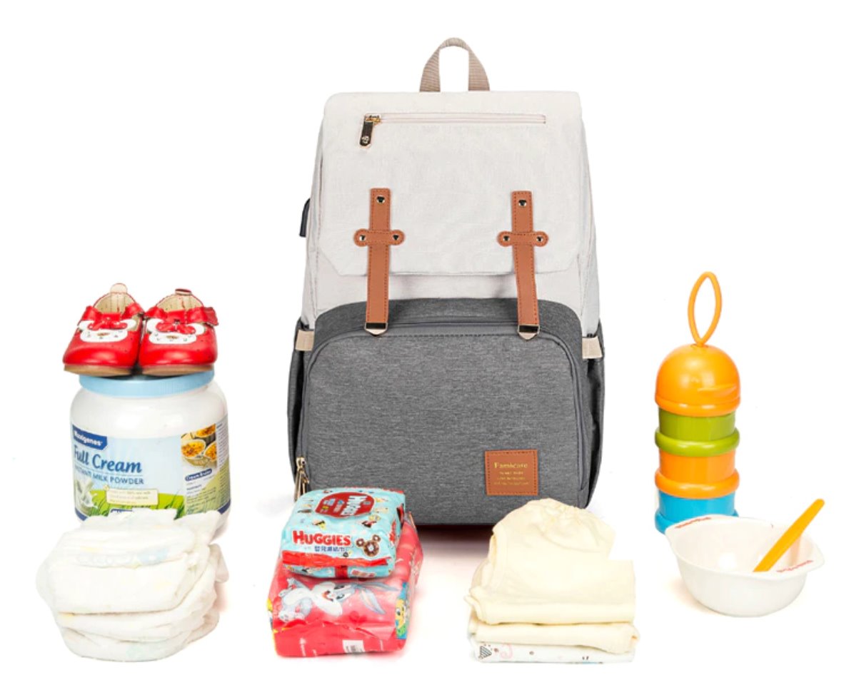 Waterproof Nappy Bag Backpack With Bottle Warmer! Diaper Bags Best Nappy Bags