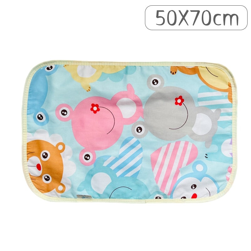 Waterproof Washable Baby Changing Mats Changing Pads & Covers BestNappyBags 50x70cm Frog Bear
