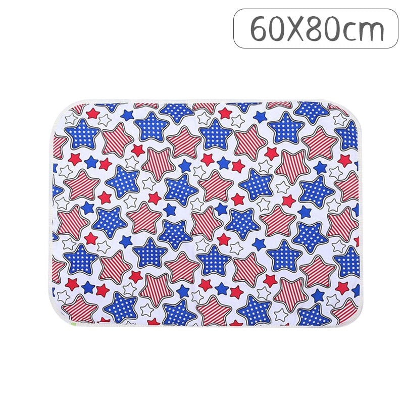 Waterproof Washable Baby Changing Mats Changing Pads & Covers BestNappyBags 60x80cm Stars