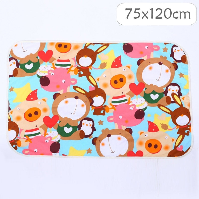 Waterproof Washable Baby Changing Mats Changing Pads & Covers BestNappyBags 75x120cm Pig
