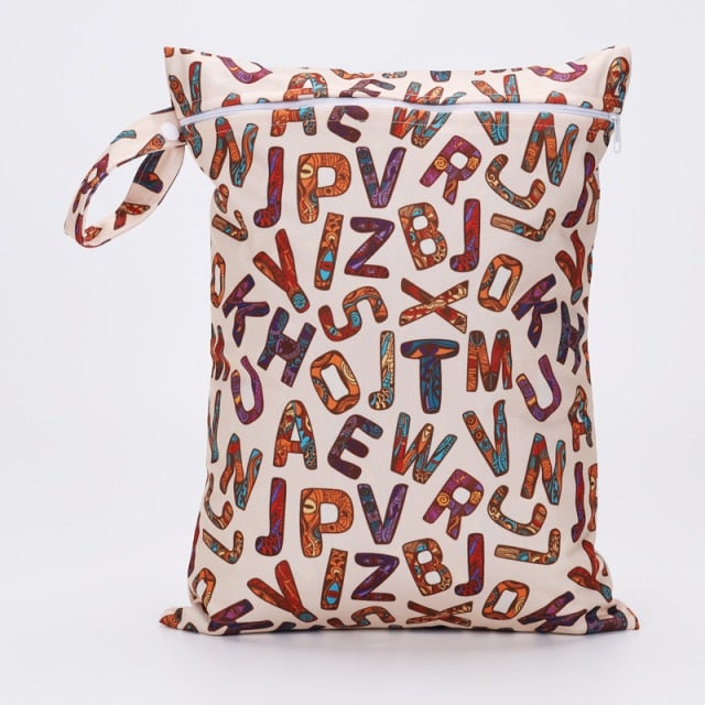 Waterproof Wet Nappies Bag Diaper Bags Best Nappy Bags Alphabet