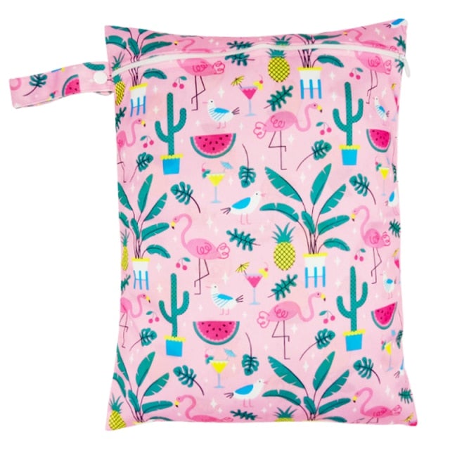 Waterproof Wet Nappies Bag Diaper Bags Best Nappy Bags Pink Cactus