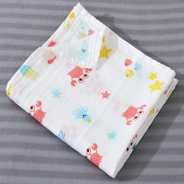 100% Cotton Baby Muslin Multipack Wraps Blanket & Swaddling Best Nappy Bags 