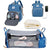 3-in-1 Nappy Bag Backpack with Cot Diaper Bags Best Nappy Bags Blue 