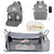 3-in-1 Nappy Bag Backpack with Cot Diaper Bags Best Nappy Bags Grey 