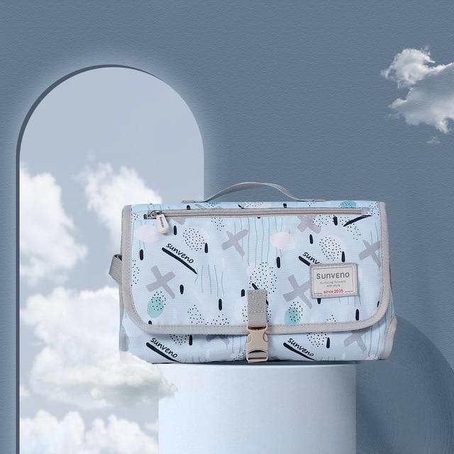 Baby Changing Mat Changing Pads &amp; Covers Best Nappy Bags Sun Blue 