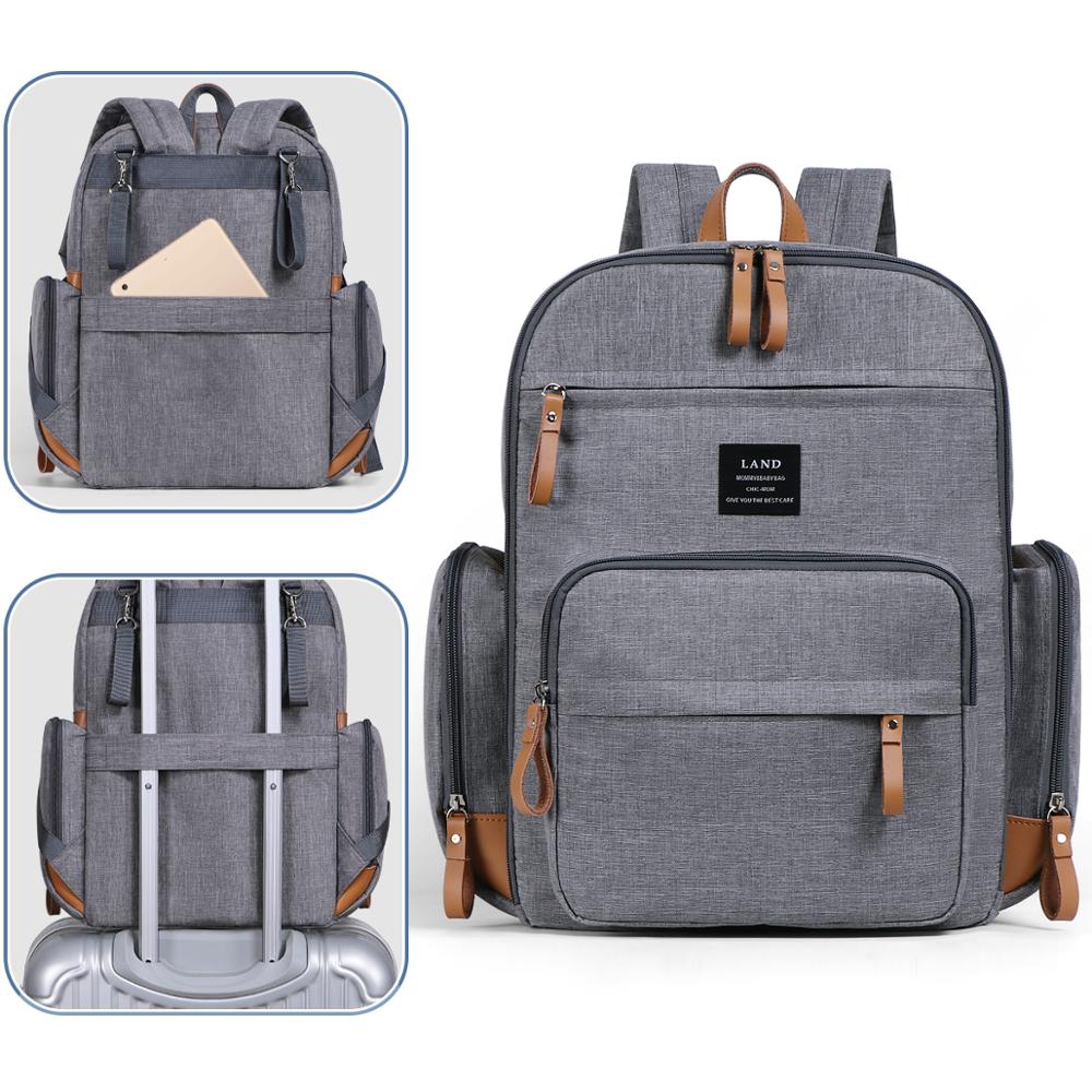 LAND Multifunction Waterproof Nappy Bag Backpack Diaper Bags Best Nappy Bags 