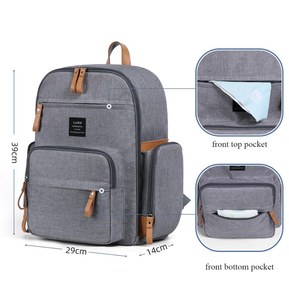 LAND Multifunction Waterproof Nappy Bag Backpack Diaper Bags Best Nappy Bags 