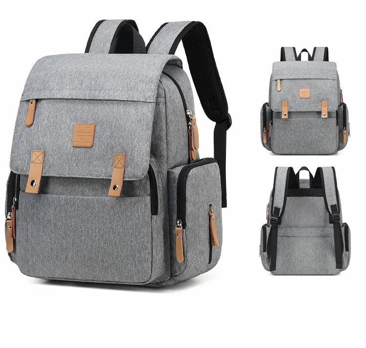 Original LAND Mommy Diaper Bags Mother Large Capacity Travel Nappy Backpacks with changing mat Baby Nursing Bags Real Leather Home LAND Official Store 