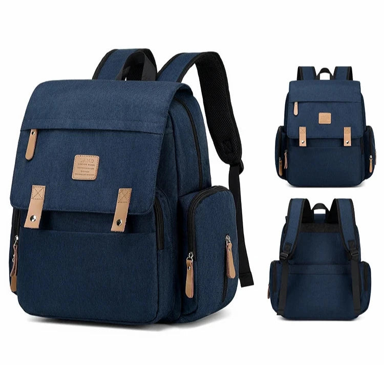 Original LAND Mommy Diaper Bags Mother Large Capacity Travel Nappy Backpacks with changing mat Baby Nursing Bags Real Leather Home LAND Official Store 