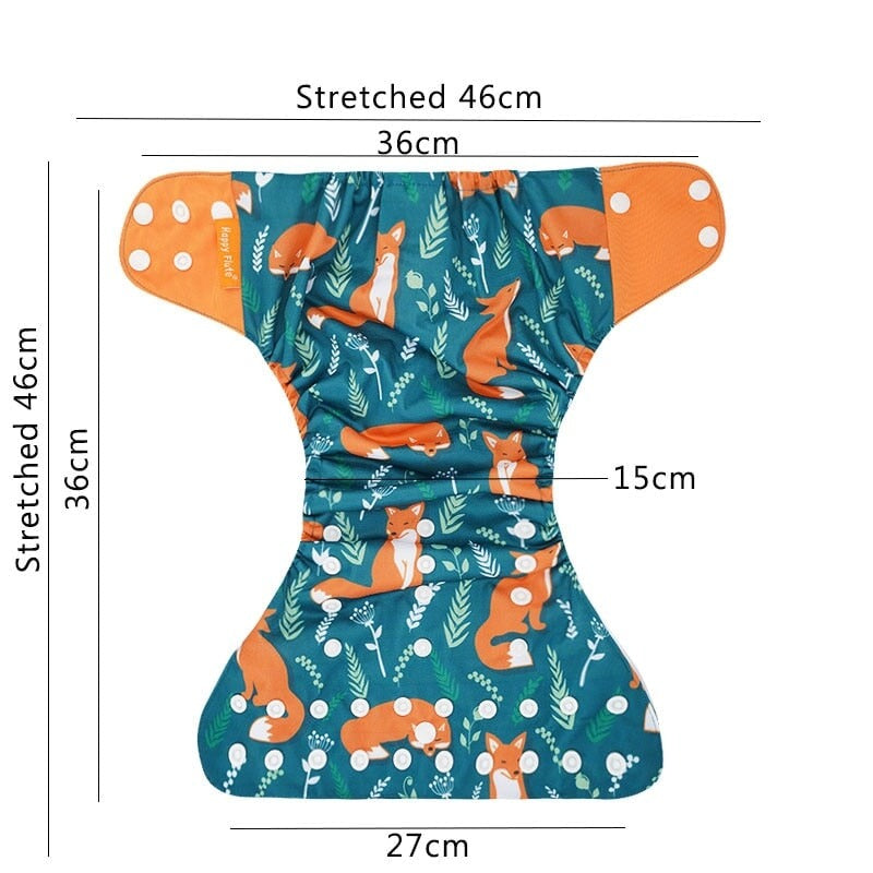 Reusable Cloth Nappies &amp; Inserts x8 Set Cloth Diaper Best Nappy Bags 