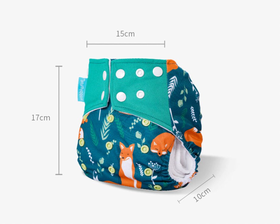 Reusable Cloth Nappies x4 Set Cloth Diaper Best Nappy Bags 