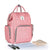 Side Pocket Style Waterproof Nappy Backpack Diaper Bags Best Nappy Bags Pink 