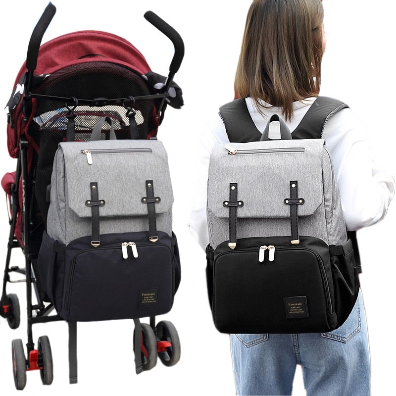 Waterproof Nappy Bag Backpack With Bottle Warmer! Diaper Bags Best Nappy Bags 