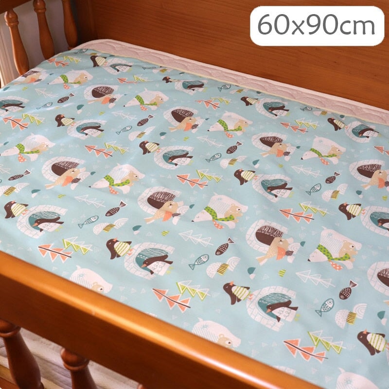 Waterproof Washable Baby Changing Mats Changing Pads &amp; Covers BestNappyBags 60x90cm Polar Bear 