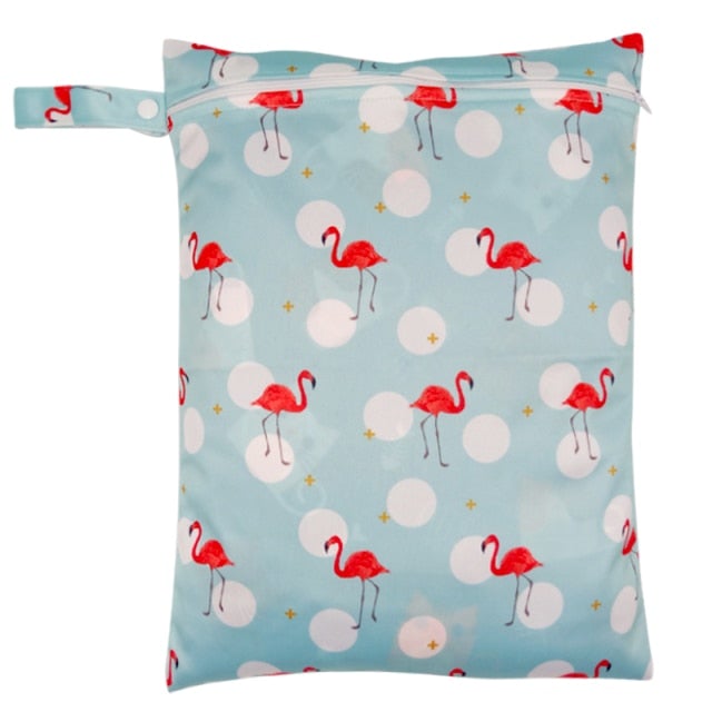 Waterproof Wet Nappies Bag Diaper Bags Best Nappy Bags Flamingo 