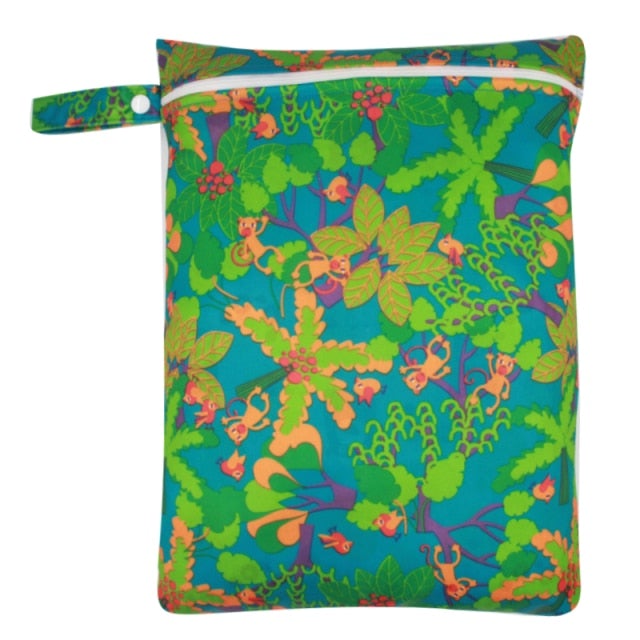 Waterproof Wet Nappies Bag Diaper Bags Best Nappy Bags Green Flowers 